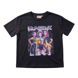 T-Shirt K-Pop Demon Hunters Huntrix nera