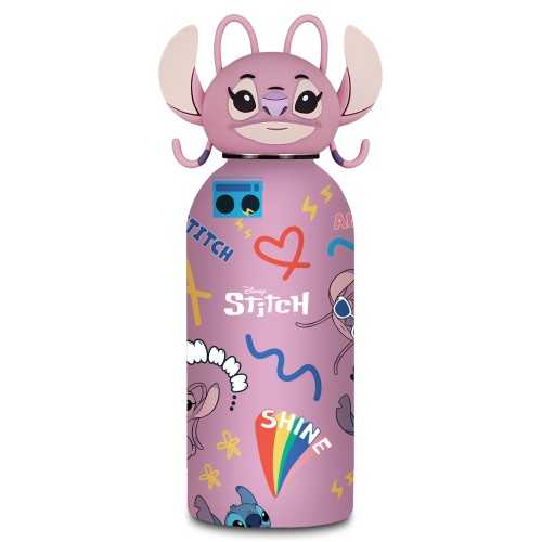 BORRACCIA CON TAPPO SAGOMATO ANGEL LILO & STITCH