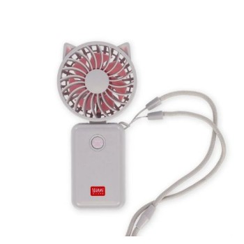 Ventilatore portatile ricaricabile - Kitty - Gatto Legami