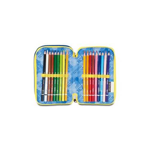 ASTUCCIO PORTACOLORI 3 ZIP SEVEN HIDDEN SPOT BOY