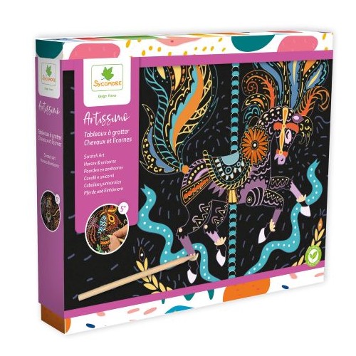 Artissimo Scratch Art Cavalli e Unicorni