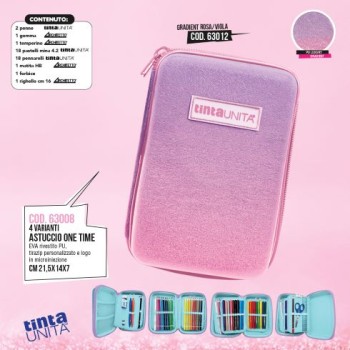 Astuccio One Time Gradient Rosa/Viola Tinta Unita Glamour