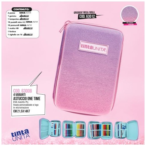 Astuccio One Time Gradient Rosa/Viola Tinta...