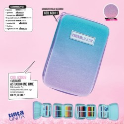 Astuccio One Time Gradient Viola/Azzurro Tinta Unita Glamour