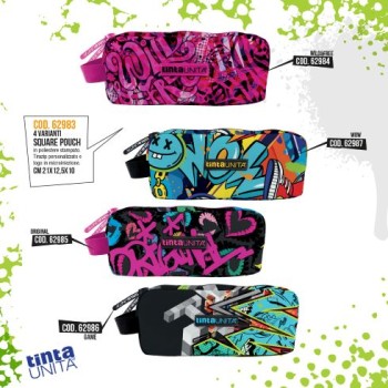 Astuccio Square Pouch Tinta Unita Teen