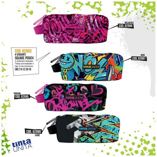 Astuccio Square Pouch Tinta Unita Teen