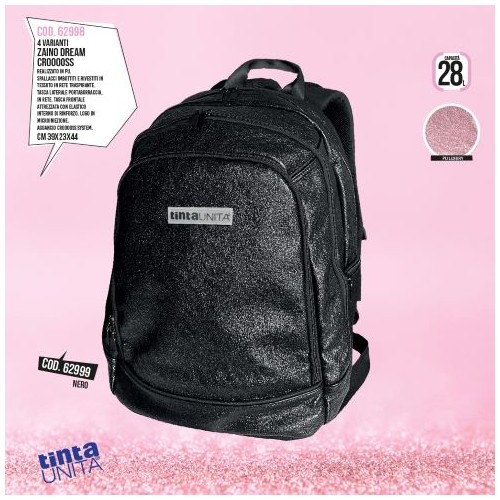 Zaino Dream Cross Glamour Nero Tinta Unita Glamour