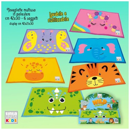 Tovaglietta multiuso Tinta Unita Kids