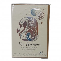 Biglietti 25° Anniv.con numeri decorati b
