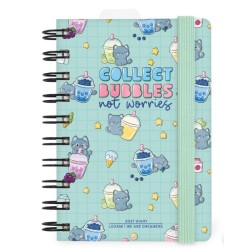 Agenda 12 Mesi Giornaliera Spiralata - Small - 2027 - Collect Bubbles Not Worries