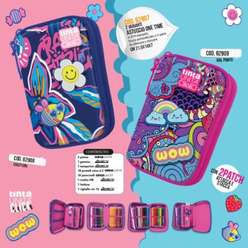 Astuccio One Time Crazy Girl Tinta Unita Click colore blu...