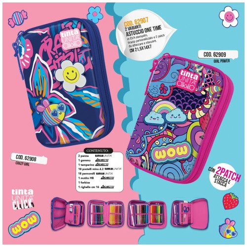 Astuccio One Time Crazy Girl Tinta Unita Click