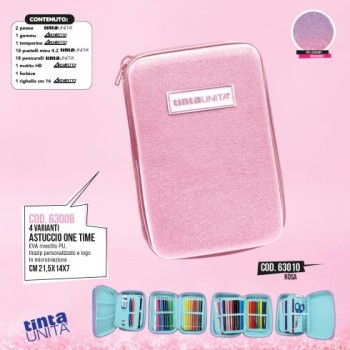 Astuccio One Time Glamour Rosa Tinta Unita Glamour
