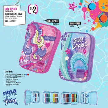 Astuccio One Time Unicorn Tinta Unita Young