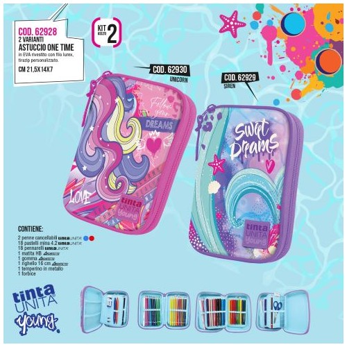 Astuccio One Time Unicorn Tinta Unita Young