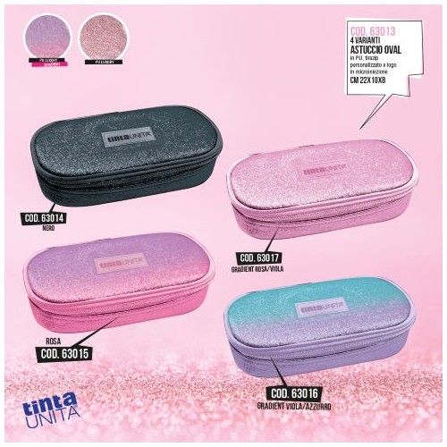 Astuccio Oval Gradient Rosa/Viola Tinta Unita...