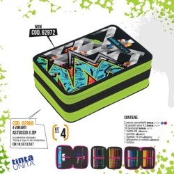 Astuccio triplo Game Tinta Unita Teen
