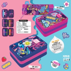 Astuccio triplo Girl Power Tinta Unita Click
