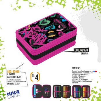 Astuccio triplo Original Tinta Unita Teen