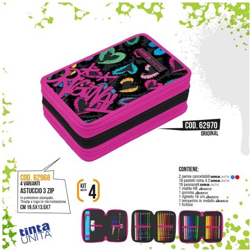 Astuccio triplo Original Tinta Unita Teen