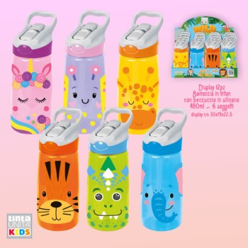 Borraccia in tritan 480ml Tinta Unita Kids
