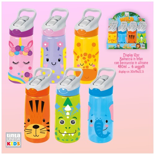 Borraccia in tritan 480ml Tinta Unita Kids