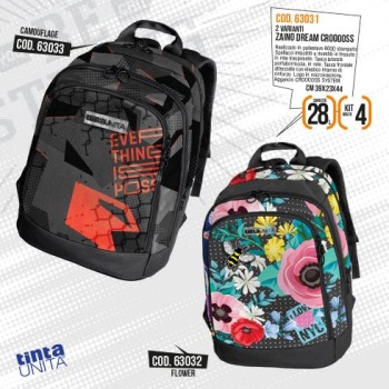 Zaino Dream Cross Camouflage Tinta Unita Fantasy