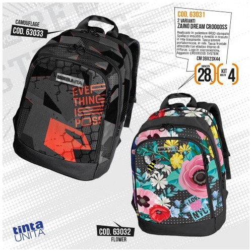 Zaino Dream Cross Camouflage Tinta Unita Fantasy