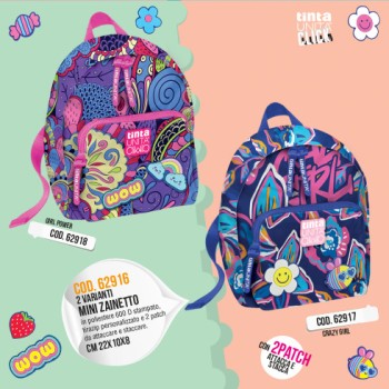 Mini zainetto Crazy Girl Tinta Unita Click