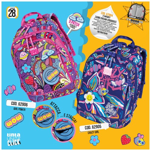 Zaino Dream Cross Crazy Girl Tinta Unita Click