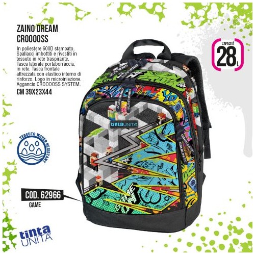 Zaino dream Cross Game Tinta Unita Teen