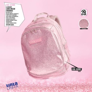 Zaino Dream Cross Glamour Rosa Tinta Unita Glamour
