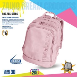 Zaino Dream Cross Rosa Pastello Tinta Unita Excellent