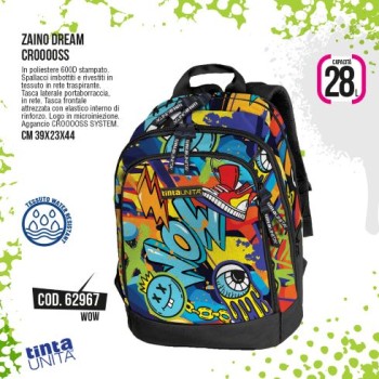 Zaino Dream Cross Wow Tinta Unita Teen