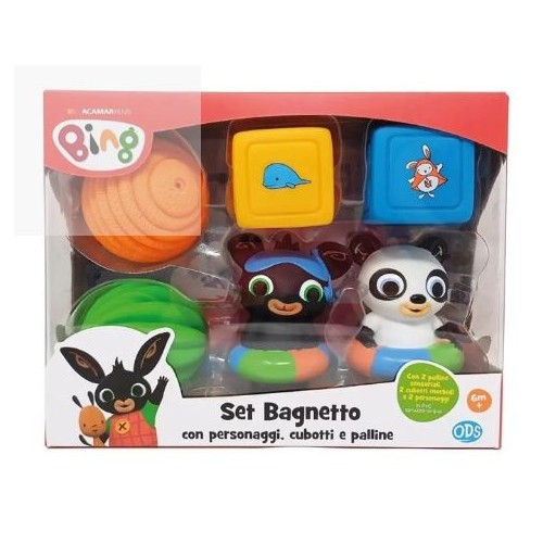 Set Bagnetto Bing con personaggi, cubotti e...