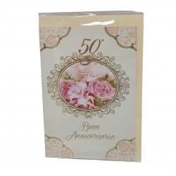Biglietti 50° Anniv. Con numeri decorati a