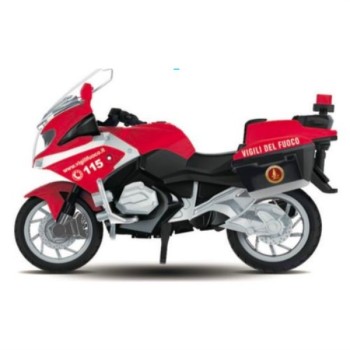 Moto Vigili del fuoco 19cm con luci e suoni