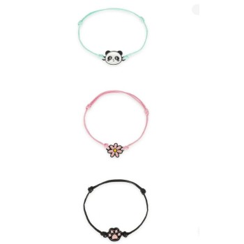 Set di 3 Braccialetti - Panda - Set of 3 Bracelets Legami