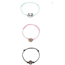 Set di 3 Braccialetti - Panda - Set of 3 Bracelets Legami