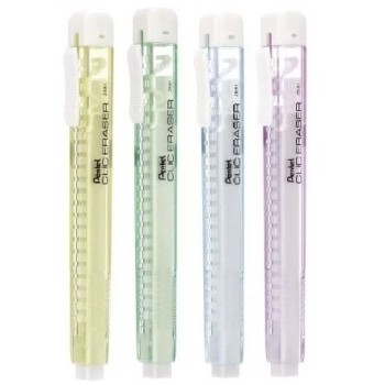Gomma scorrevole Cliceraser Pentel colori assortiti