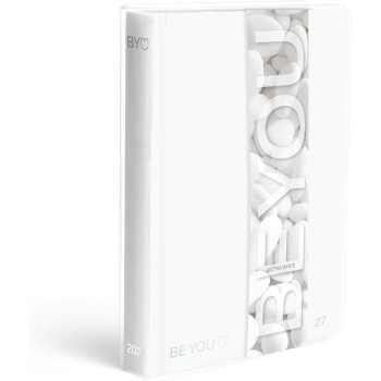 Diario scolastico datato 2026/2027 Be You Extra White...