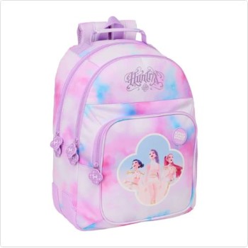 Zaino Scuola Huntrix K-Pop Demon Hunters Rosa Sfumato