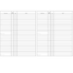 Registro libro soci SPA/SRL con dettaglio quote 31x24,5cm 47 pagine numerate Edipro