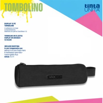 Astuccio tombolino nero con penna