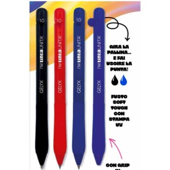 Penna Gelyx 1.0 original inchiostro blu
