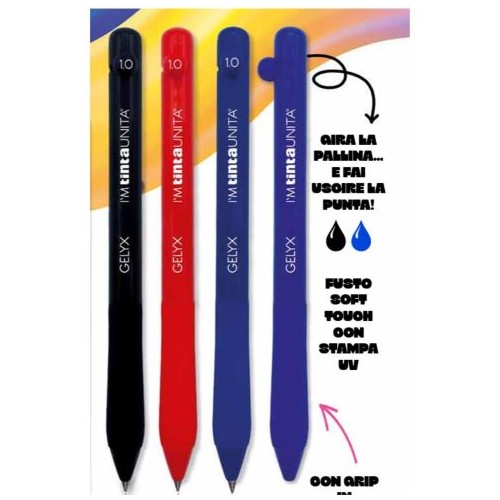 Penna Gelyx 1.0 original inchiostro blu