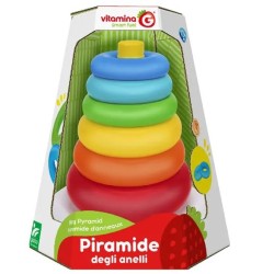 Torre impilabile 6 anelli arcobaleno