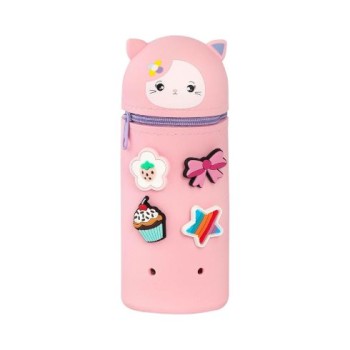 Astuccio in silicone con charms Gatto Mofu
