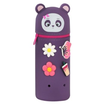 Astuccio in silicone con charms Panda Mofu