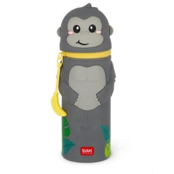 Astuccio 2-in-1 in Silicone Gorilla "Wild but Kind" - Kawaii - Legami